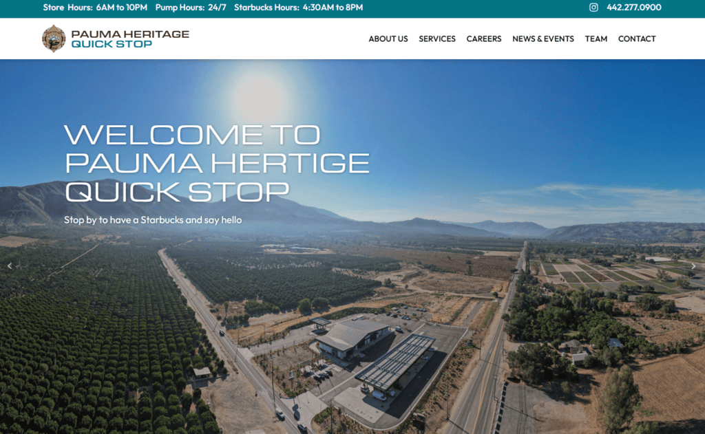 Pauma Heritage website